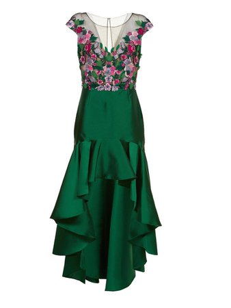 Marchesa Notte Marchesa Notte Mikado Dress - Verde fiori - 10535503 | italist