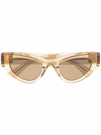 Bottega Veneta Eyewear Transparent cat-eye Sunglasses - Farfetch