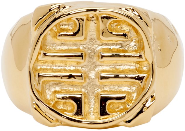 Givenchy: Gold 4G Ring | SSENSE