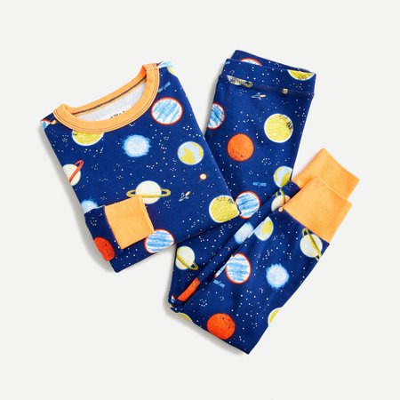 J.Crew: Boys' Long-sleeve Pajama Set In Space Print