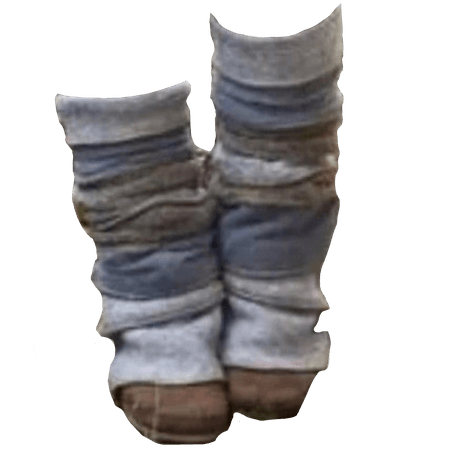 green and blue layered leg warmers with boots