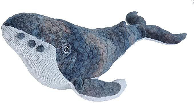 Amazon.com: Wild Republic Humpback Whale Plush, Stuffed Animal, Plush Toy, Gifts for Kids, Cuddlekins 20 Inches: Toys & Games