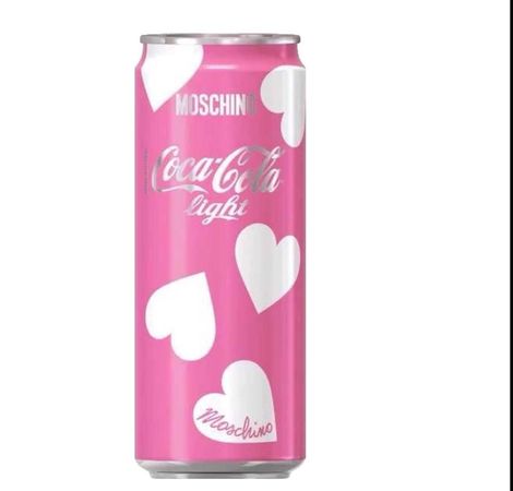 Moschino pink Coke can