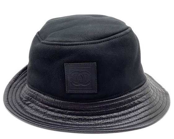 Chanel Vintage Leather Hat