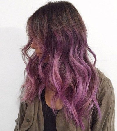 Brown and Purple Color Hair styles