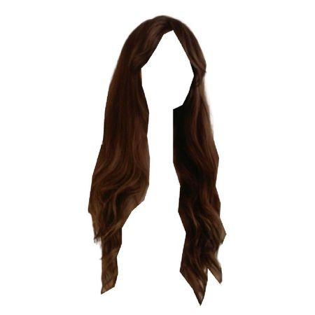 long red brown hair curtain bangs