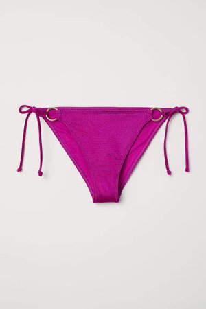 Tie Bikini Bottoms - Purple