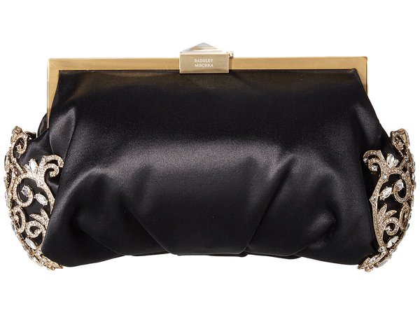 Badgley Mischka - Gab Clutch (Black) Clutch Handbags