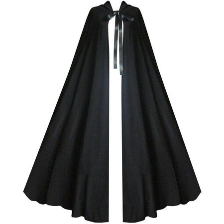 Black Medieval Cloak
