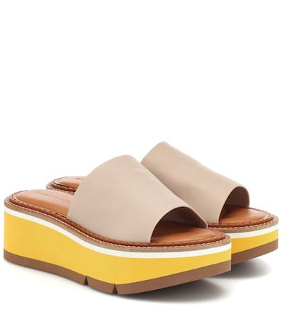 Affect platform leather sandals