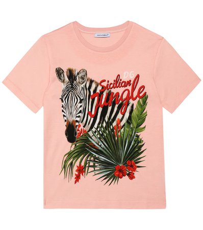 Dolce & Gabbana Kids - Printed cotton-jersey T-shirt | Mytheresa