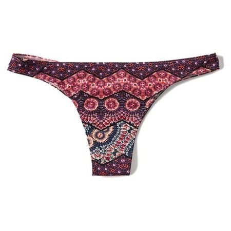 boho pattern bikini bottom