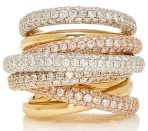 Yellow Gold Diamond “Orbit” ring