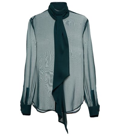 SAINT LAURENT Silk chiffon blouse