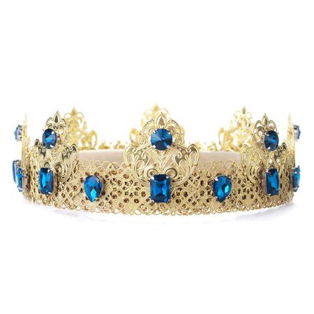 ANTONIO gold blue king crown - olenagrin