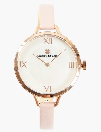 Indio Blush Leather Watch, 36Mm | Lucky Brand