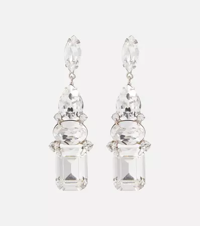 Jennifer Behr - Dakota crystal-embellished earrings | Mytheresa