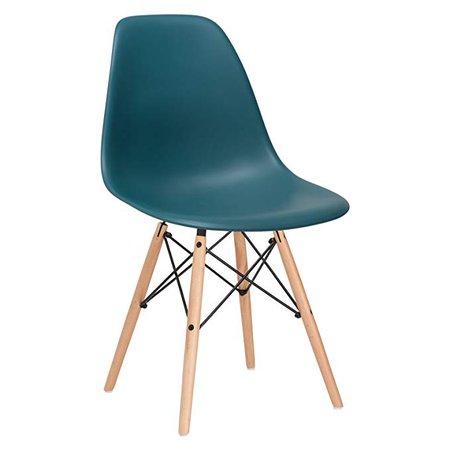 Amazon.com - Poly and Bark Vortex Side Chair, Teal - Chairs