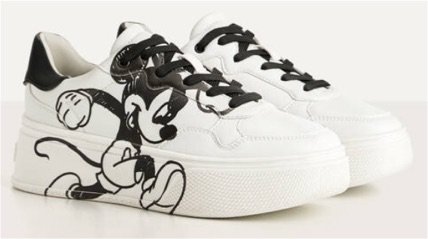 “mickey gets arty” platform trainers