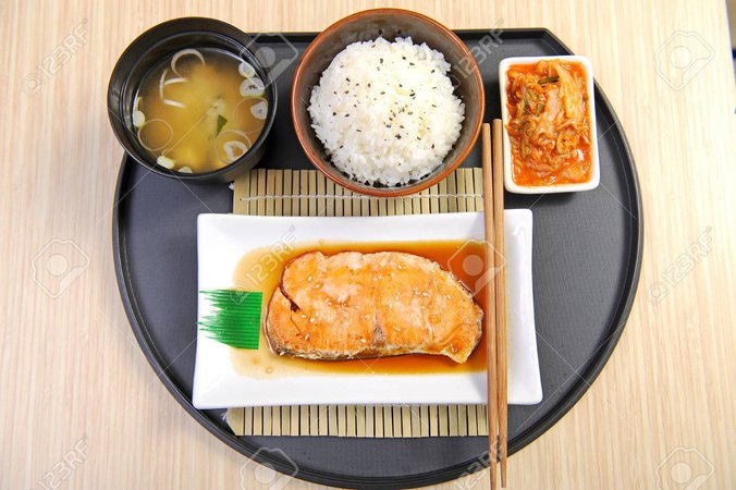 japanese rice fish and miso soup - Google Search