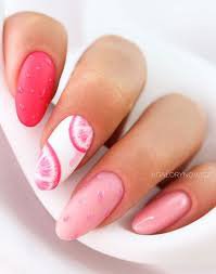 grapefruit pink nails - Google Search