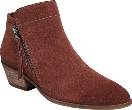 Womens Sam Edelman Packer Ankle Boot - Paprika Resinato Velutto Suede