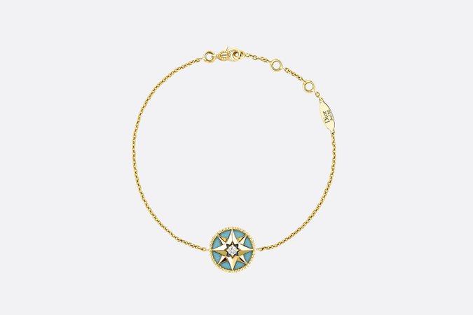 Dior, ROSE DES VENTS BRACELET Yellow Gold, Diamond and Turquoise