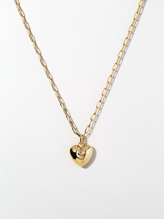 Puffed Heart Necklace - Lev | Ana Luisa Jewelry