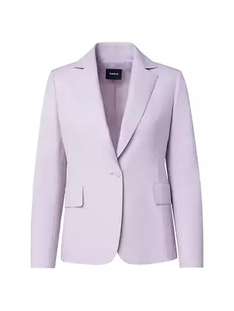 Shop Akris Single-Button Wool Jacket | Saks Fifth Avenue