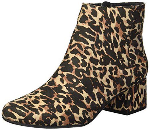 Amazon.com | Kenneth Cole REACTION Women's Road Stop Ankle Boot, Leopard, 8.5 Medium US | Ankle & Bootie
