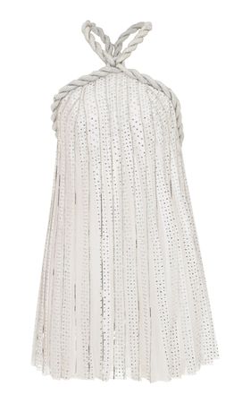 Pleated Sequin Fringe Mini Dress By Raisa Vanessa | Moda Operandi