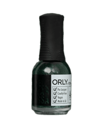 dark green nail polish manicure