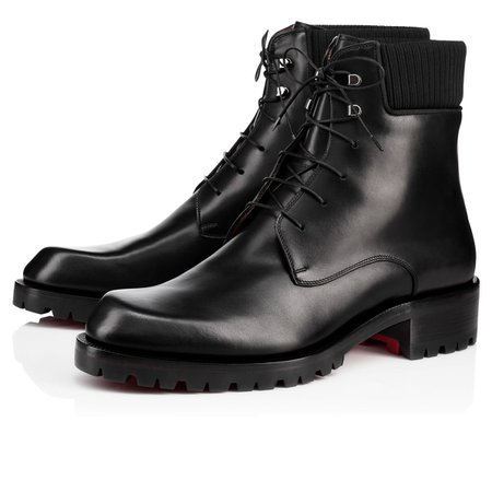 TRAPMAN 20 Black Leather - Men Shoes - Christian Louboutin