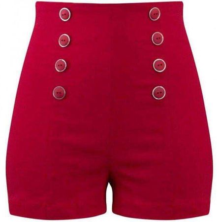 red sailor shorts