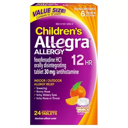 Children's Allegra Allergy Relief Tablets - Fexofenadine HCI - 24ct : Target