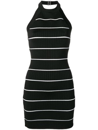 Balmain striped knit dress