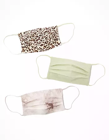 AEO Animal + Tie Dye Masks 3-Pack
