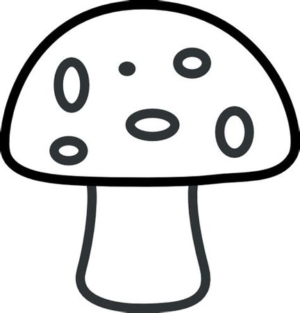 mushroom outline clip art - Ecosia - Images