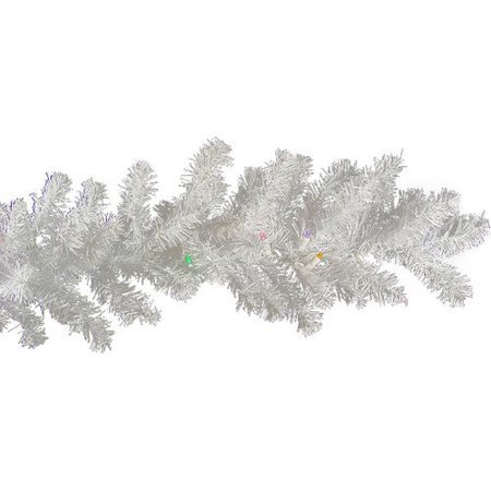 Darice Pre-Lit Battery Operated LED White Artificial Christmas Garland - Walmart.com
