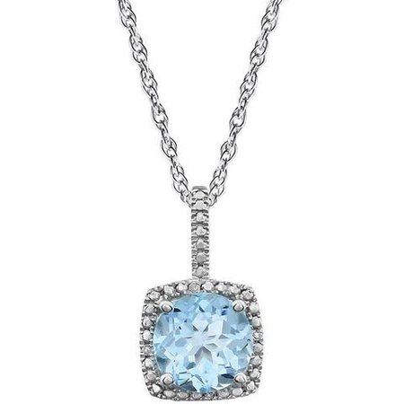 light blue diamond necklace - Google Search