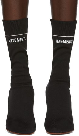 Vetements: Black Lighter Sock Boots