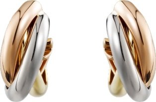 CR80083231 - Trinity earrings - White gold, yellow gold, pink gold - Cartier