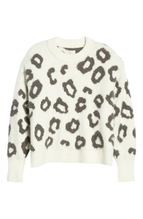 Lou & Grey Animal Print Sweater | Nordstrom