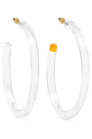 Cult Gaia | Geneva oversized acrylic hoop earrings | NET-A-PORTER.COM