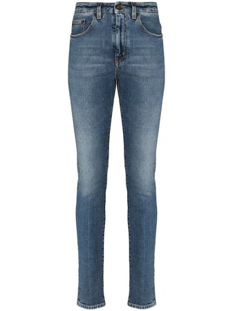 Shop Saint Laurent high-rise skinny jeans with Express Delivery - FARFETCH