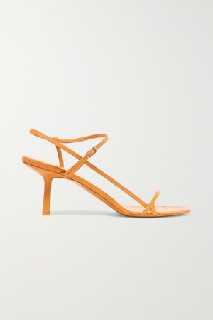 Mustard Bare leather sandals | The Row | NET-A-PORTER