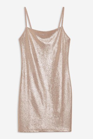 Metallic Foil Bodycon Dress | Topshop