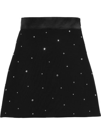 Shop Miu Miu sequin embellished cady skirt with Express Delivery - FARFETCH