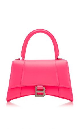 Hourglass S Leather Top Handle Bag By Balenciaga | Moda Operandi