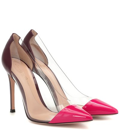 Gianvito Rossi - Plexi and leather pumps | Mytheresa